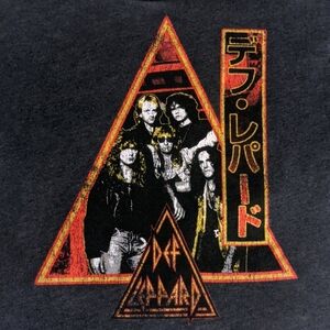 Def Leppard women's long sleeve crop top